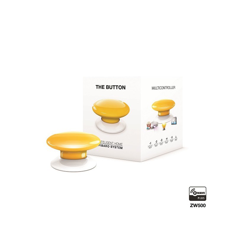 FIBARO Przycisk The Button  FGPB-101-4 ZW5 (Bluetooth, Z-Wave; kolor żółty)