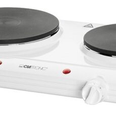 Kuchenka Clatronic DKP 3583 (Płyta elektryczna; 2 pola grzejne; 2500W; kolor biały)