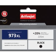 Activejet AH-973BRX Tusz (zamiennik HP 973XL L0S07AE; Premium; 220 ml; czarny)