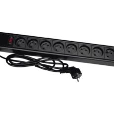 Listwa przeciwprzepięciowa A-LAN PZ081U3M (8 x UTE; 16 A (3680 W); 3m; kolor czarny)