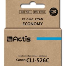 Actis KC-526C Tusz (zamiennik Canon CLI-526C; Standard; 10 ml; niebieski)