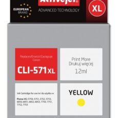 Activejet ACC-571YNX Tusz (zamiennik Canon CLI-571XLY; Supreme; 12 ml; żółty)