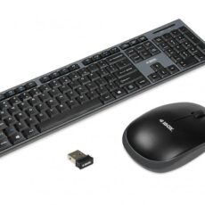 Zestaw klawiatura + mysz IBOX DESKTOP PRO KIT IKMS606W (USB 2.0; (US); kolor czarny; optyczna; 1200 DPI)