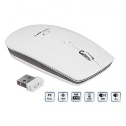 Mysz Esperanza EM120W (optyczna; 1600 DPI; kolor biały) - obrazek 2