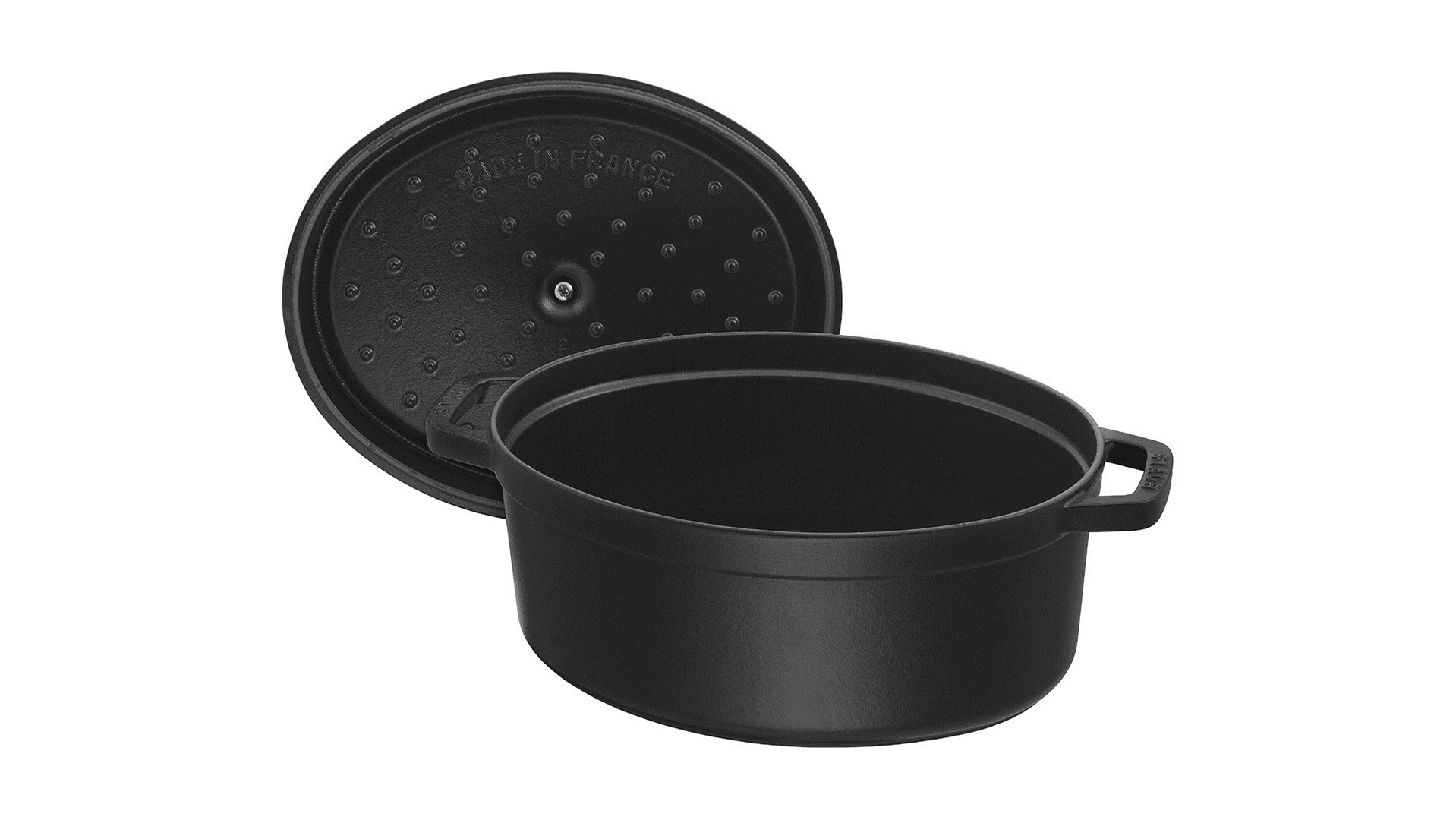 STAUB Żeliwny garnek owalny 40509-322-0 6,7l czarny - obrazek 2