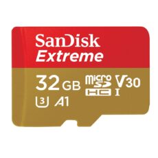Karta pamięci SanDisk Extreme SDSQXAF-032G-GN6AA (32GB; Class U3; Adapter, Karta pamięci)