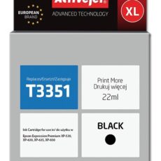 Activejet AE-33BNX Tusz (zamiennik Epson 33XL T3351; Supreme; 22 ml; czarny)