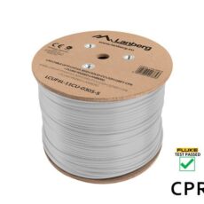 LANBERG KABEL UFTP KAT. 6A 305M DRUT CU LSZH SZARY CPR+FLUKE PASSED