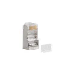 LANBERG WTYK SIECIOWY RJ45 (8P8C) KAT.6 FTP (100SZT) Z PROWADNICĄ DO LINKI I DRUTU