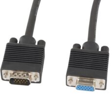 Kabel Lanberg CA-VGAC-10CC-0018-B+ (D-Sub (VGA) M - D-Sub (VGA) F; 1,8m; kolor czarny)