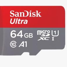 SANDISK ULTRA microSDXC 64GB 140MB/s + SD ADAPTER