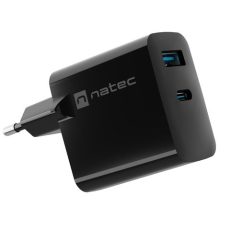 NATEC ŁADOWARKA RIBERA GAN 1X USB-A + 1X USB-C 45W CZARNA NUC-2143