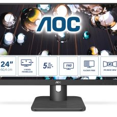 Monitor AOC 24E1Q (23,8"; IPS/PLS; FullHD 1920x1080; DisplayPort, HDMI, VGA; kolor ciemnoszary)