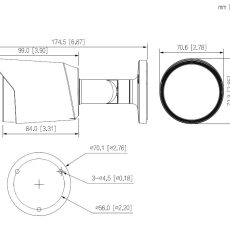 Kamera Dahua HAC-HFW1200T-0280B-S6 4w1