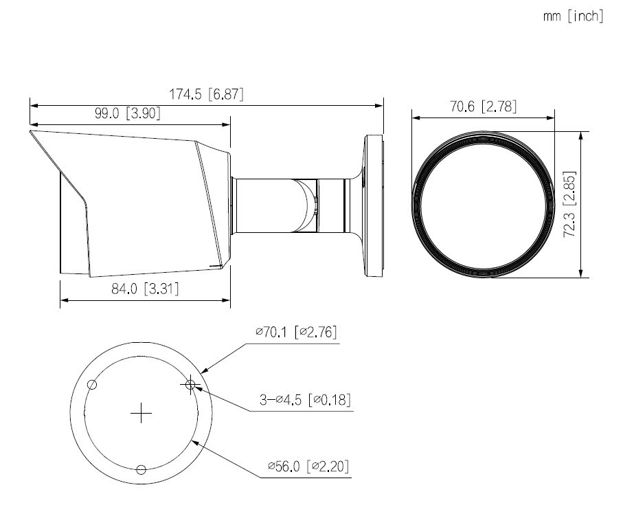 Kamera Dahua HAC-HFW1200T-0280B-S6 4w1