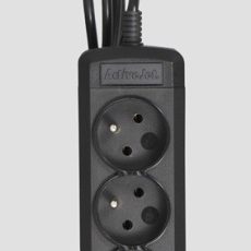 Przedłużacz Activejet (3 x UTE; 10 A; 1,5m; kolor czarny)