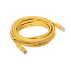 Patchcord UTP A-LAN KKU5ZOL0.5 (RJ45 - RJ45 ; 0,50m; UTP; kat. 5e; kolor żółty)