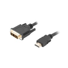 Kabel Lanberg CA-HDDV-10CC-0030-BK (HDMI M - DVI-D (18+1) M; 3m; kolor czarny)
