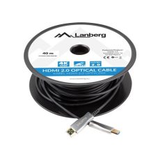 LANBERG KABEL HDMI M/M V2.0 40M OPTYCZNY AOC CA-HDMI-20FB-0400-BK