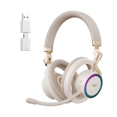 Otwarte słuchawki gamingowe bezprzewodowe Havit Fuxi-H8 (złote)