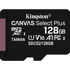 Karta pamięci Kingston Canvas Select Plus SDCS2/128GBSP (128GB; Class 10, Class A1; Karta pamięci)