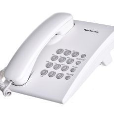 Telefon przewodowy Panasonic KX-TS 500PDW Biały
