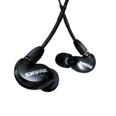 Shure SE215DYBK+UNI-EFS - Słuchawki douszne AONIC215 z pojedynczym przetwornikiem i kablem 3.5mm (czarne)