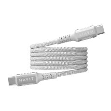 Kabel magnetyczny Havit Typ C-Typ C CB6297 (biały)