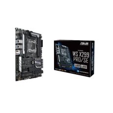 ASUS WS X299 PRO/SE, 1x Socket 2066 Core, Intel X299, 8x DIMM DDR4 4200(O.C.)/2933 Non-ECC, ASPEED AST2500 64MB, 5x PCIe 3.0, NVIDIA 3-Way SLI/ AMD 3-Way CrossFireX, 2x M.2 ,1x U.2, 6x SATA, Intel Rapid Storage Technology (Raid 0, 1, 5, 10), 2x1Gb Intel I