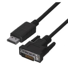 Kabel Lanberg CA-DPDV-10CU-0010-BK (DisplayPort M - DVI-D M; 1m; kolor czarny)