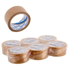 BSTech taśma klejąca Solvent Szara 48x66 6 szt