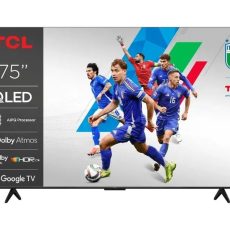 Telewizor TCL 75T69C QLED 75" 4K Ultra HD Google TV Dolby Atmos DVB-T2 Metaliczny