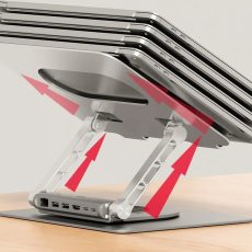 UNITEK PODSTAWKA POD LAPTOP + HUB USB-C, HDMI 1.4, 4K, PD 100W