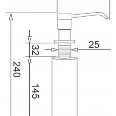 Dozownik do płynów PYRAMIS DP-01 volcano czarny 028102701