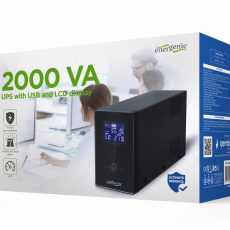 ENERGENIE ZASILACZ AWARYJNY UPS AVR 2000VA LCD, 3X C13, 2X SCHUKO, USB, RJ45