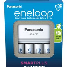 ŁADOWARKA PANASONIC SMARTPLUS + 4x AA ENELOOP 2000 mAh