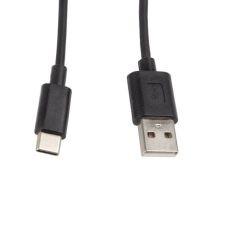 Kabel Lanberg CA-USBO-10CC-0010-BK (USB 2.0 typu A M - USB typu C M; 1m; kolor czarny)