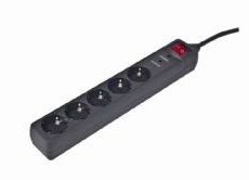 Listwa zasilająca ENERGENIE SPG5-C-15 (5 x VDE; 4,5m; kolor czarny)