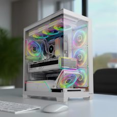 MODECOM OBUDOWA VOLCANO STELLAR PLUS ARGB MIDI 5F WHITE