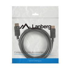 Kabel Lanberg CA-DPDP-10CC-0030-BK (DisplayPort M - DisplayPort M; 3m; kolor czarny)