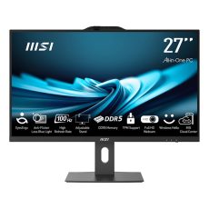 MSI AIO PRO AP272P 14M-867XEU i5-14400 27" IPS LED FHD Non-Touch Anti-Glare 16GB SSD512GB M.2 AX211 WiFi 6E NoOS Black
