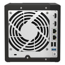 Qnap TS-453E-8G, Tower, 4 x 2.5"/3.5" SATA , Intel Celeron J6412 4C/4T, 8 GB DDR4 onboard not expandable, 2 x 2.5GbE, External adapter (PSU)