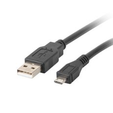 Kabel Lanberg CA-USBM-10CC-0010-BK (USB 2.0 M - Micro USB M; 1m; kolor czarny)