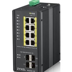 Switch Zyxel RGS200-12P PoE(PoE+: 8;)  240W Managed Gigabit Rugged