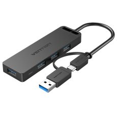 Hub 5w1 USB 3.0 Vention z adapterem USB-C do USB-A