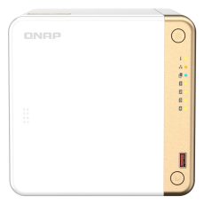 Qnap TS-462-4G, Tower, 4 x 2.5"/3.5" SATA , Intel Celeron N4505 2C/2T, 4 GB DDR4 onboard not expandable, 1 x 2.5GbE, External adapter (PSU)