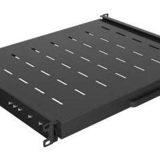 LANBERG WYSUWANA PÓŁKA DO SZAF RACK 19" 350MM CZARNA (1U/445X350MM UDŹWIG DO 35KG, MONTAŻ 4PUNKTOWY)