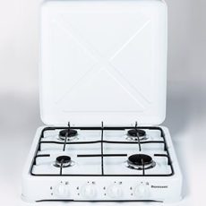 Kuchenka gazowa nastawna 4-palnikowa Ravanson K-04T (biały)