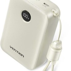 Powerbank Vention 20000mAh 2 x USB-C 1x USB-A z wyświetlaczem 22,5W beżowy