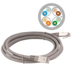 ALANTEC Patchcord S/FTP kat.6A LSOH 2.0m szary